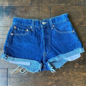 Vintage 501 Levi’s high waisted shorts